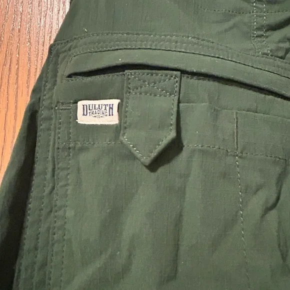 Duluth Trading Co Forest Green Overalls size XS inseam 29 - Picture 3 of 4